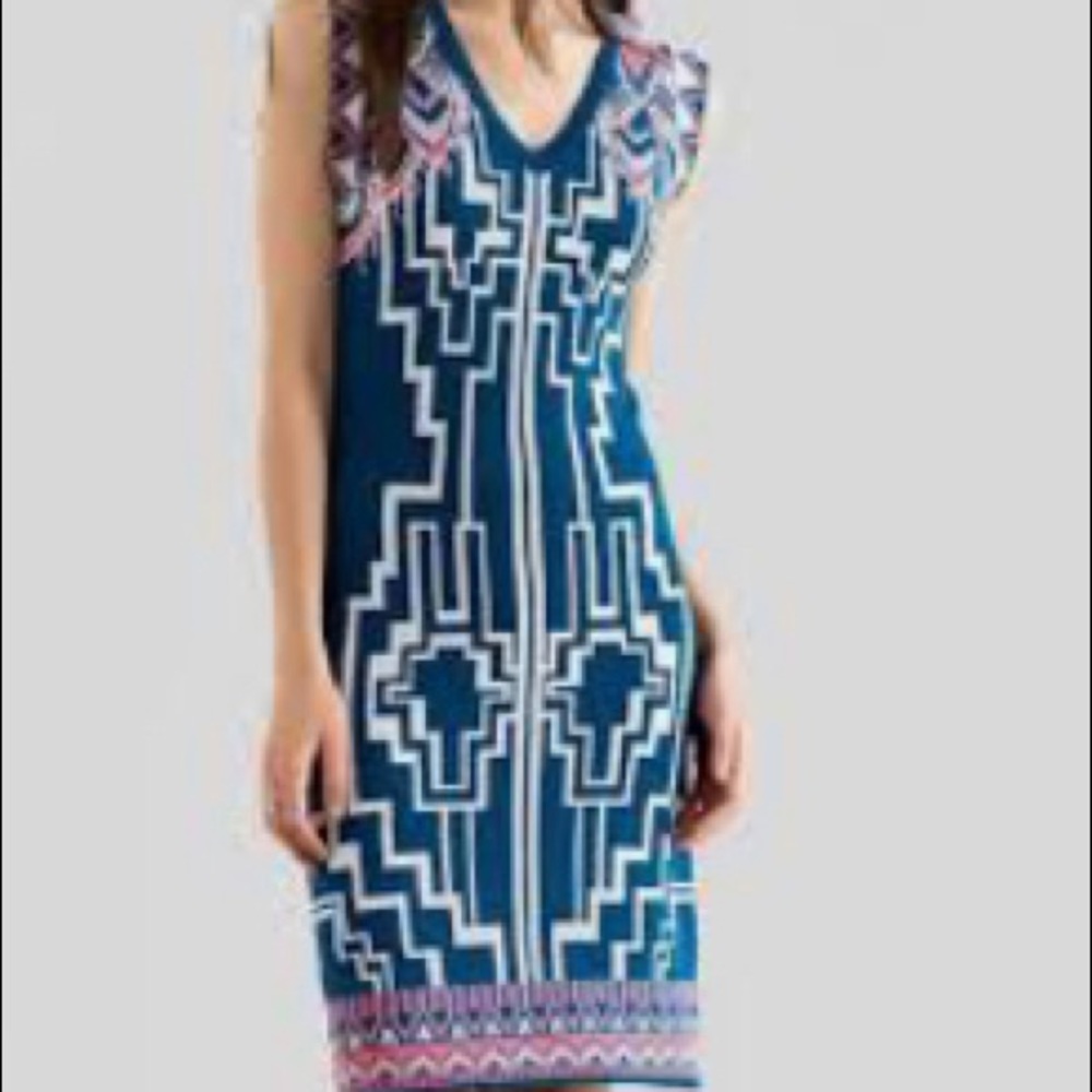 Francescas Collection Geo Bodycon Dress NWOT